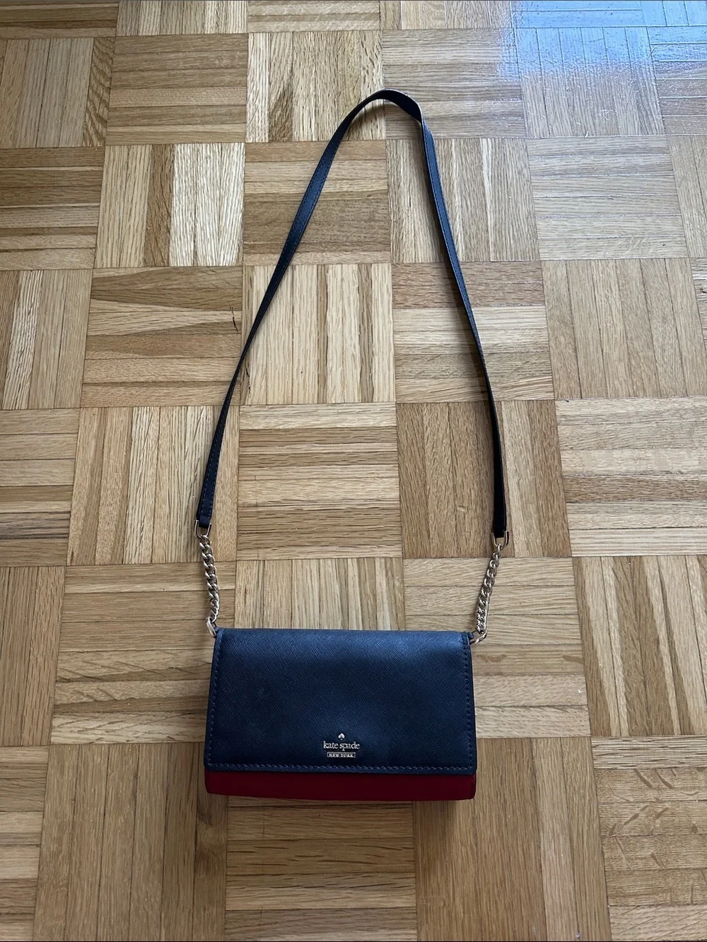 Kate Spade Two Toned Burgundy Cameron Convertible Crossbody